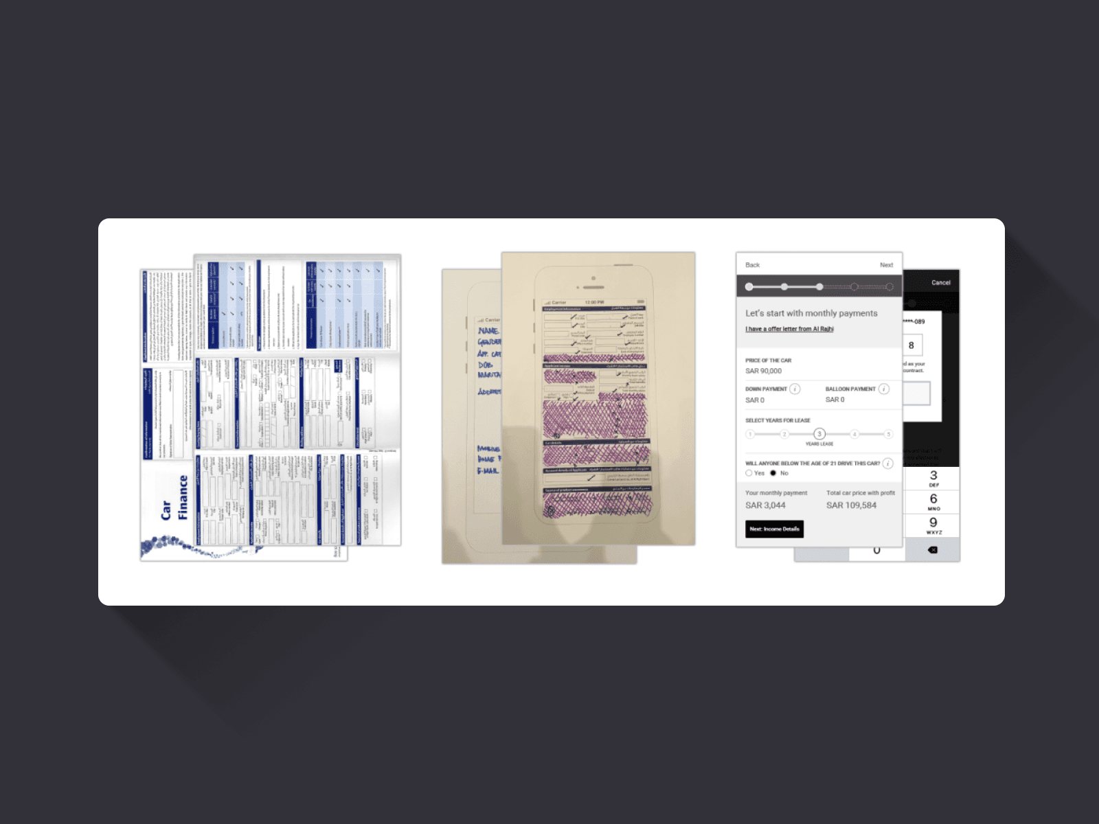 Paper form versus simplified digital form