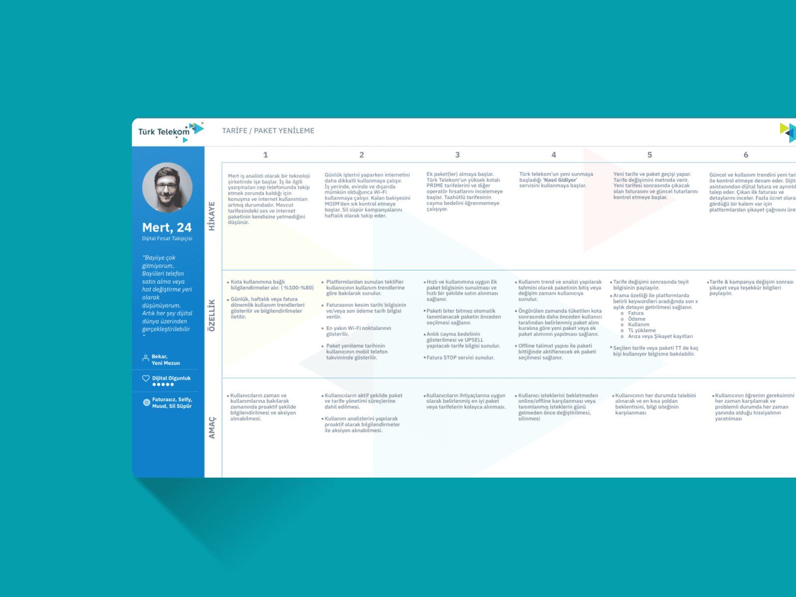 Persona and customer journey
